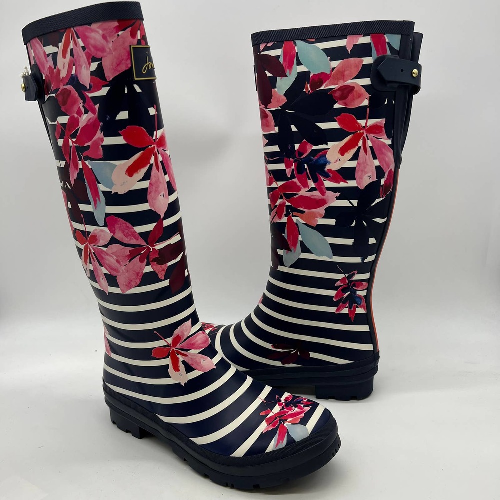 Joules Rain Boots Z_WELLYPRNT Printed FNCLVST US 10 - Picture 2 of 10